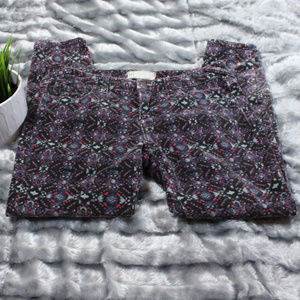 Free People Velvet Floral Printed Pants EUC